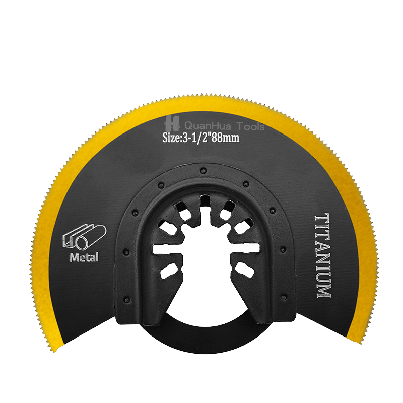 88 mm halvsirkelformet bimetall titanbelagt metallskjæresagblad QH-1013HK-DT